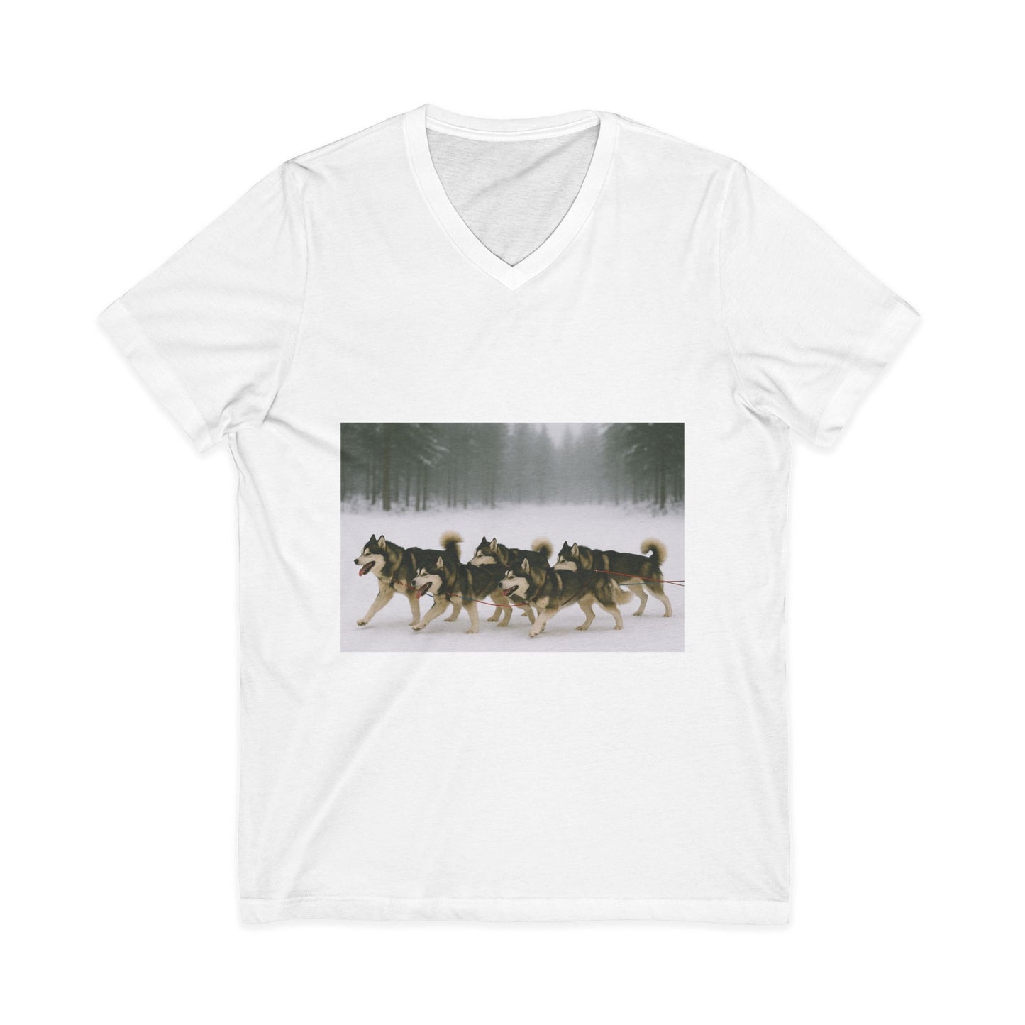 Mush On Unisex Short Sleeve V-Neck Tee