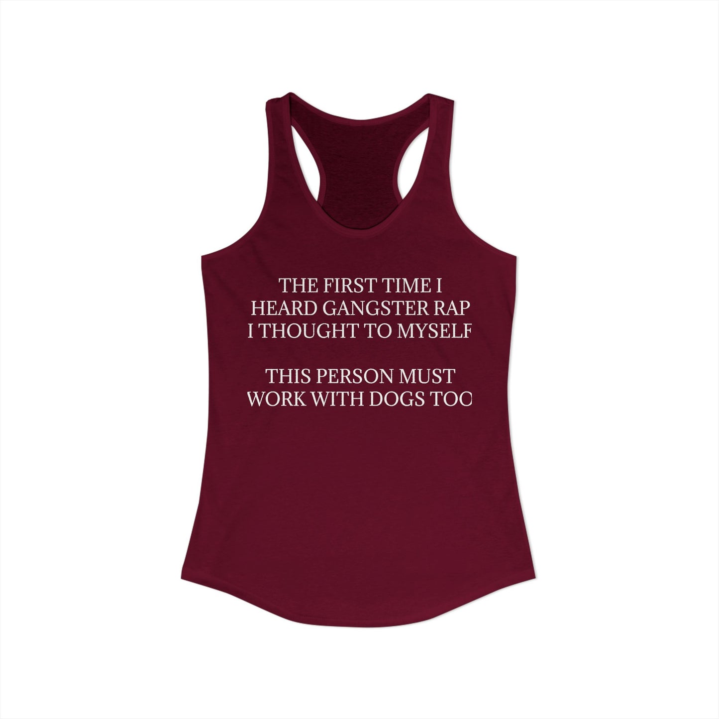 Gangster Rap Women's Racerback Tank