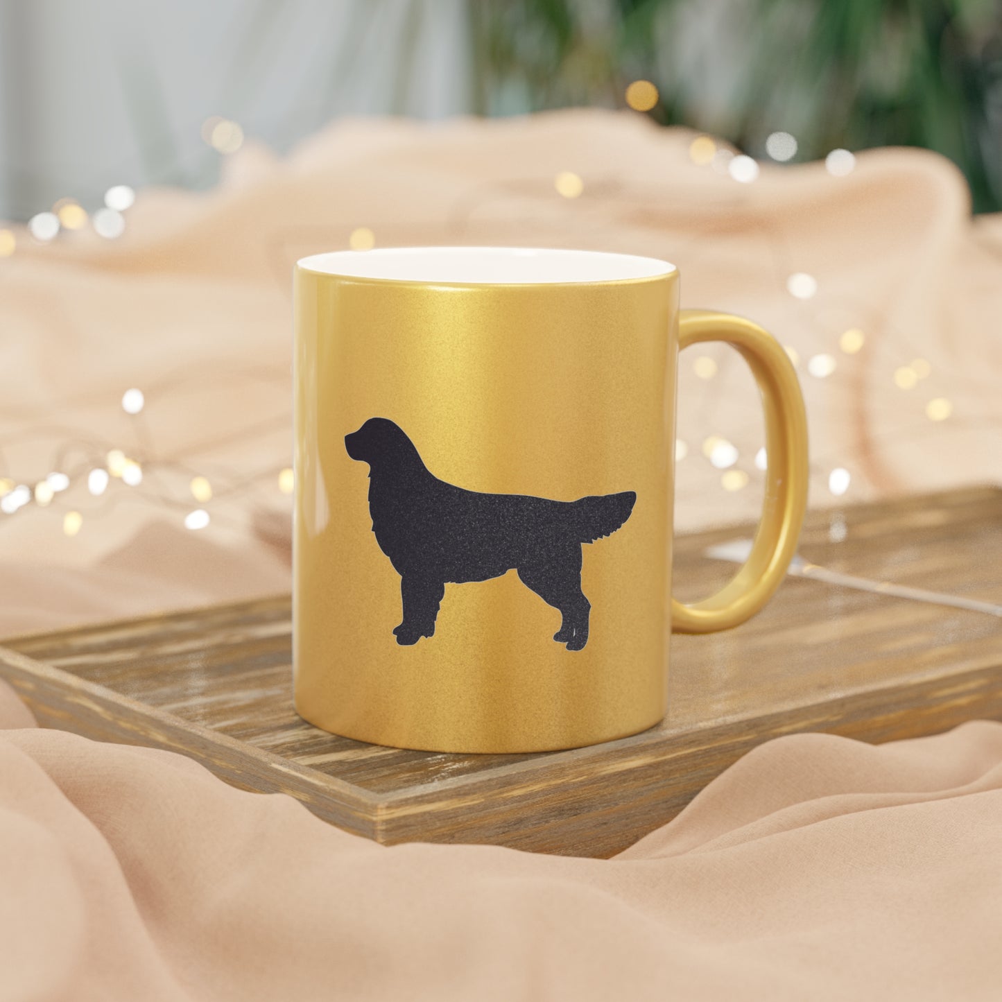 Golden Silhouette Metallic Coffee Mug