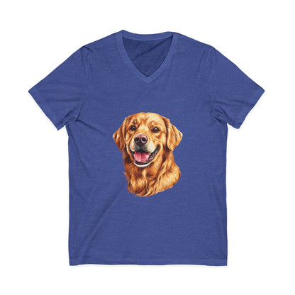 Golden Head Unisex Short Sleeve V-Neck Tee