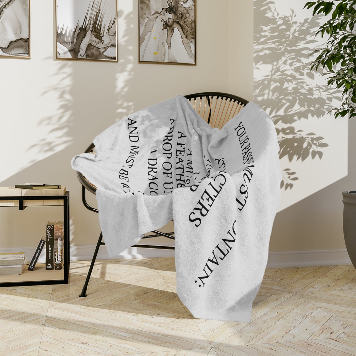 Password Velveteen Microfiber Blanket