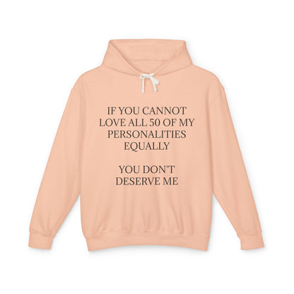 50 Personalities Unisex Lightweight Hoodie
