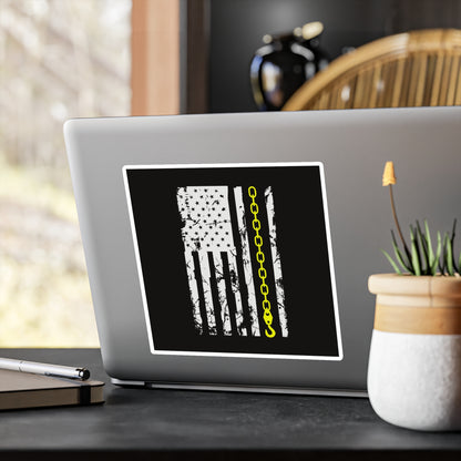 Thin Yellow Line Vinyl Decal