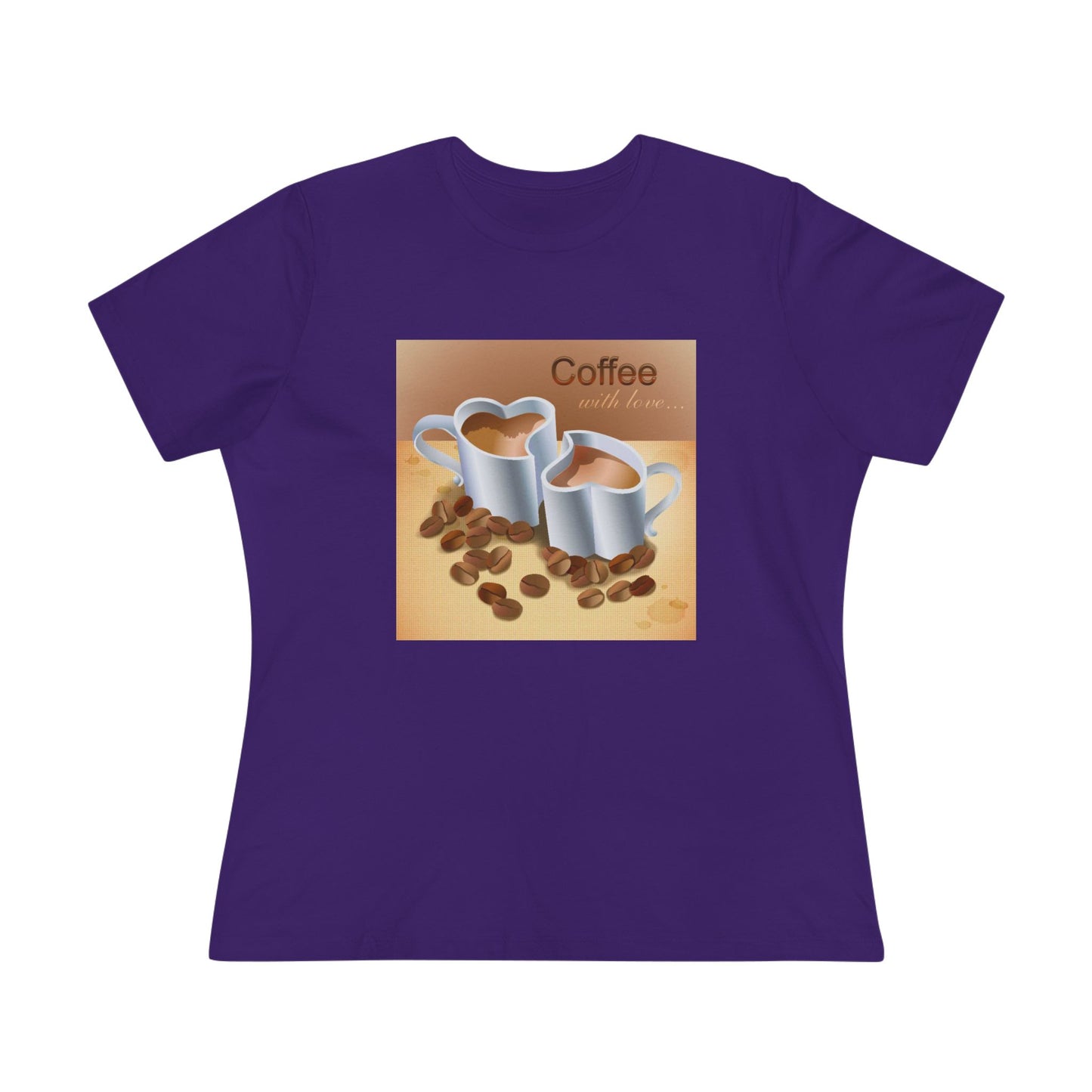 Coffee With Love Women's Short Sleeve Crewneck Tee