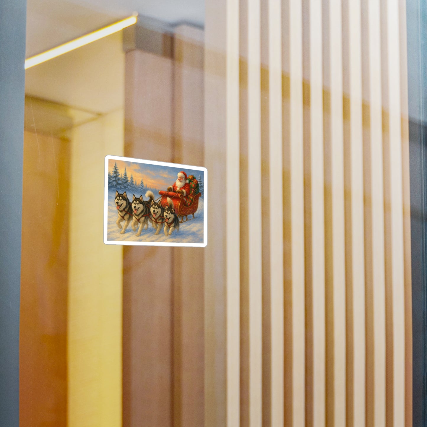 Dashing Through The Snow Vinyl Decal