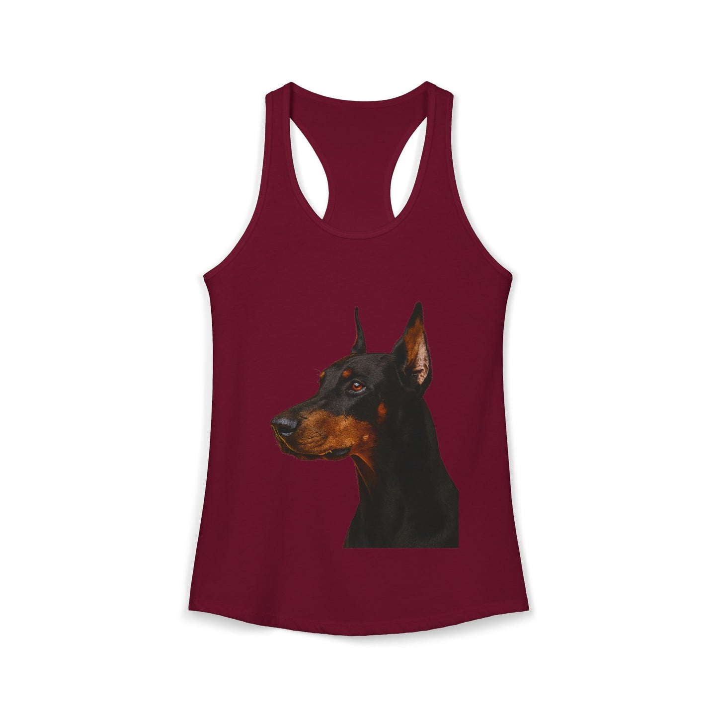 Doberman Head Women's Racerback Tank