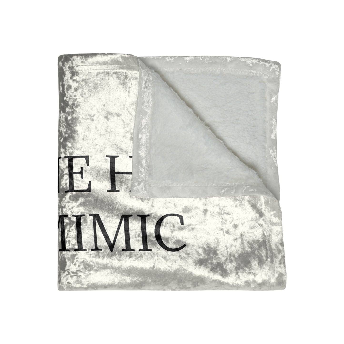 Socially Acceptable Crushed Velvet Blanket