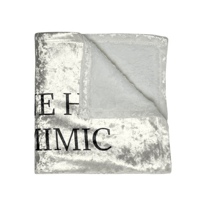 Socially Acceptable Crushed Velvet Blanket