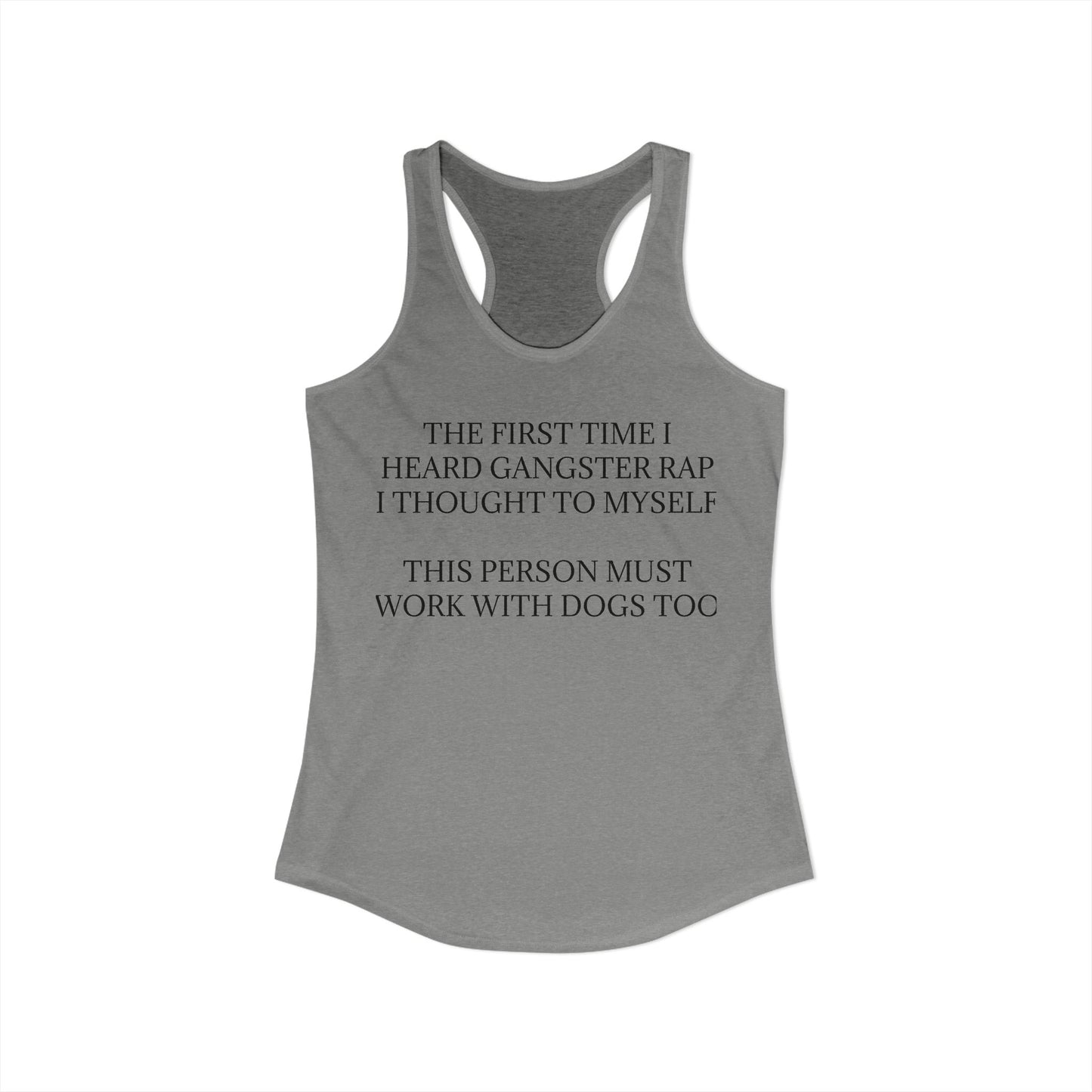 Gangster Rap Women's Racerback Tank