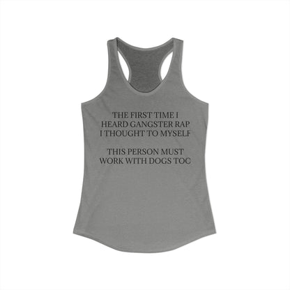 Gangster Rap Women's Racerback Tank