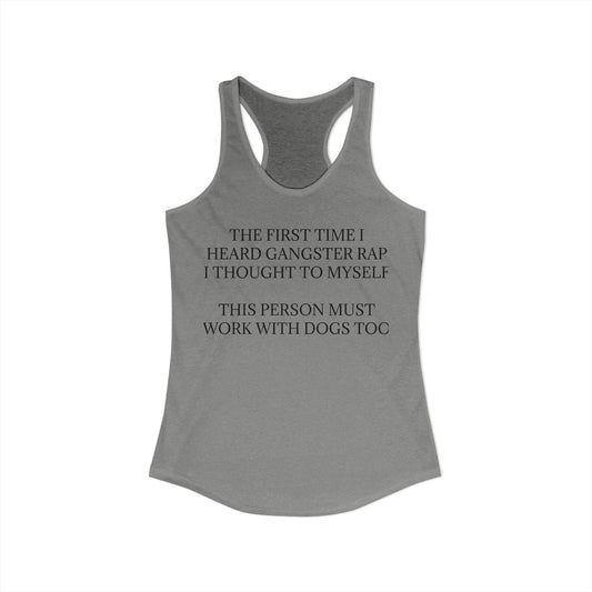 Gangster Rap Women's Racerback Tank