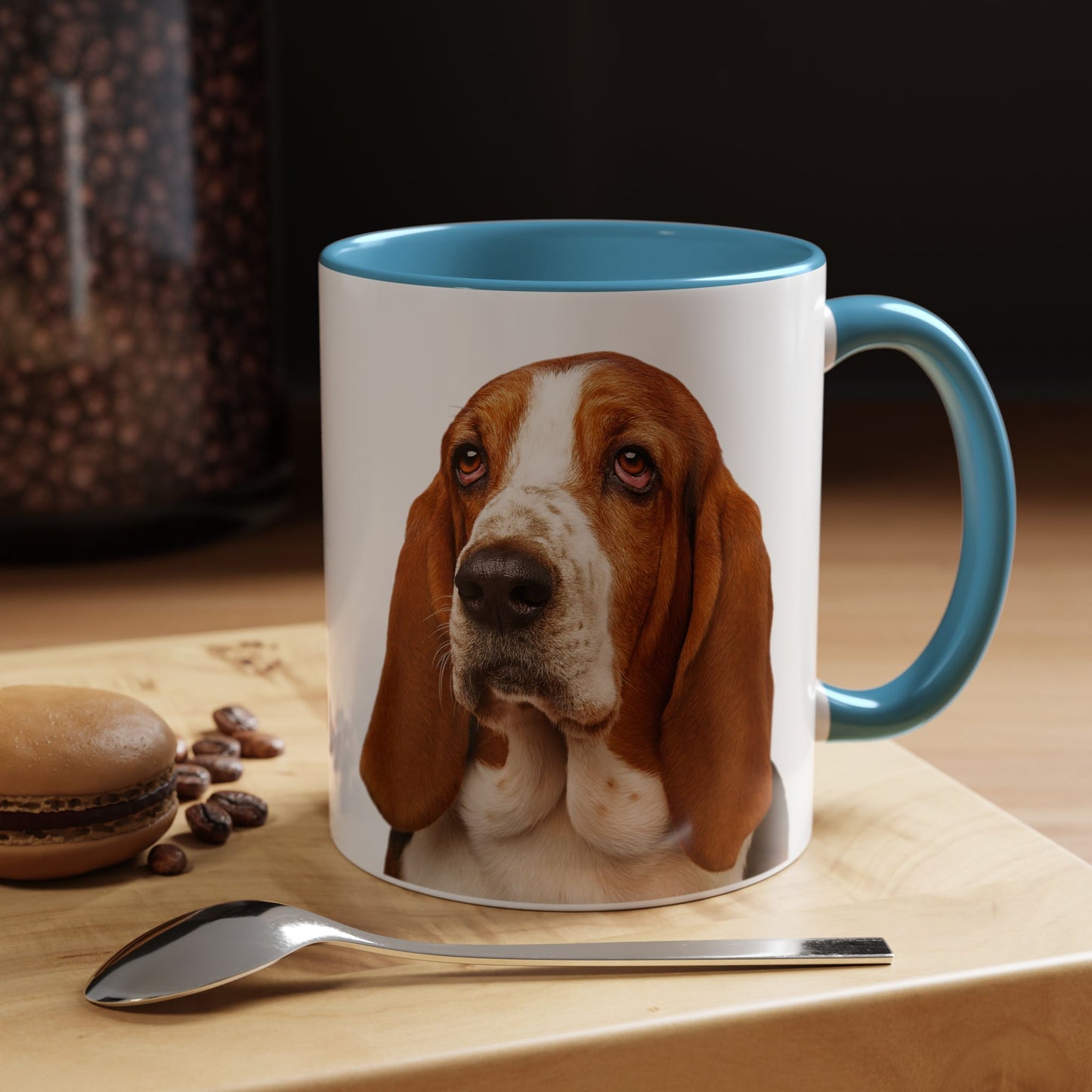 Basset Head 2-Tone Coffee Mug