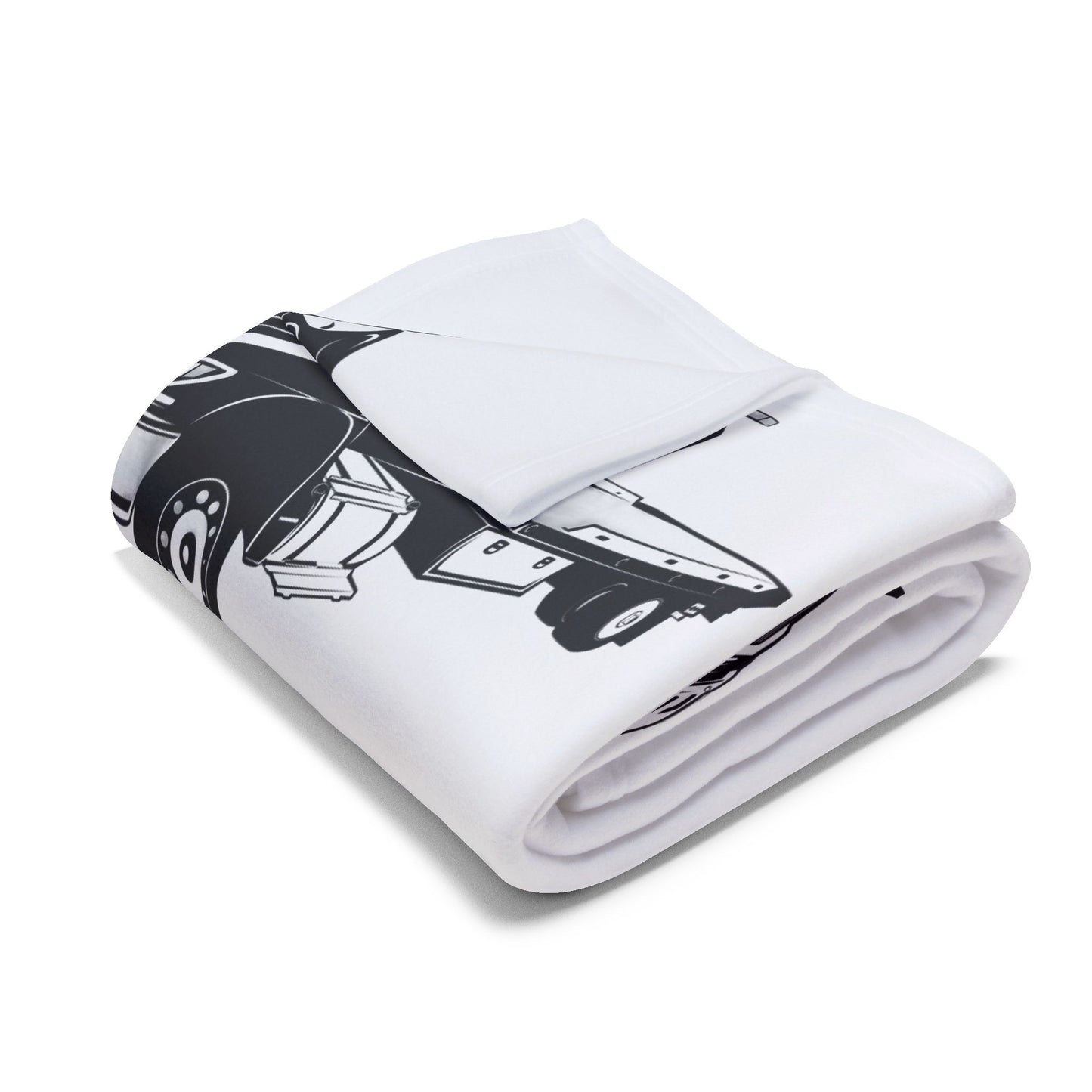 Flatbed Tow Truck Arctic Fleece Blanket