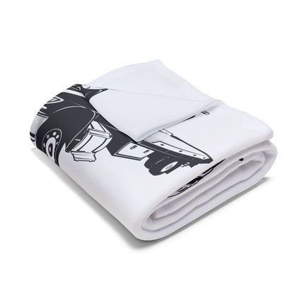 Flatbed Tow Truck Arctic Fleece Blanket