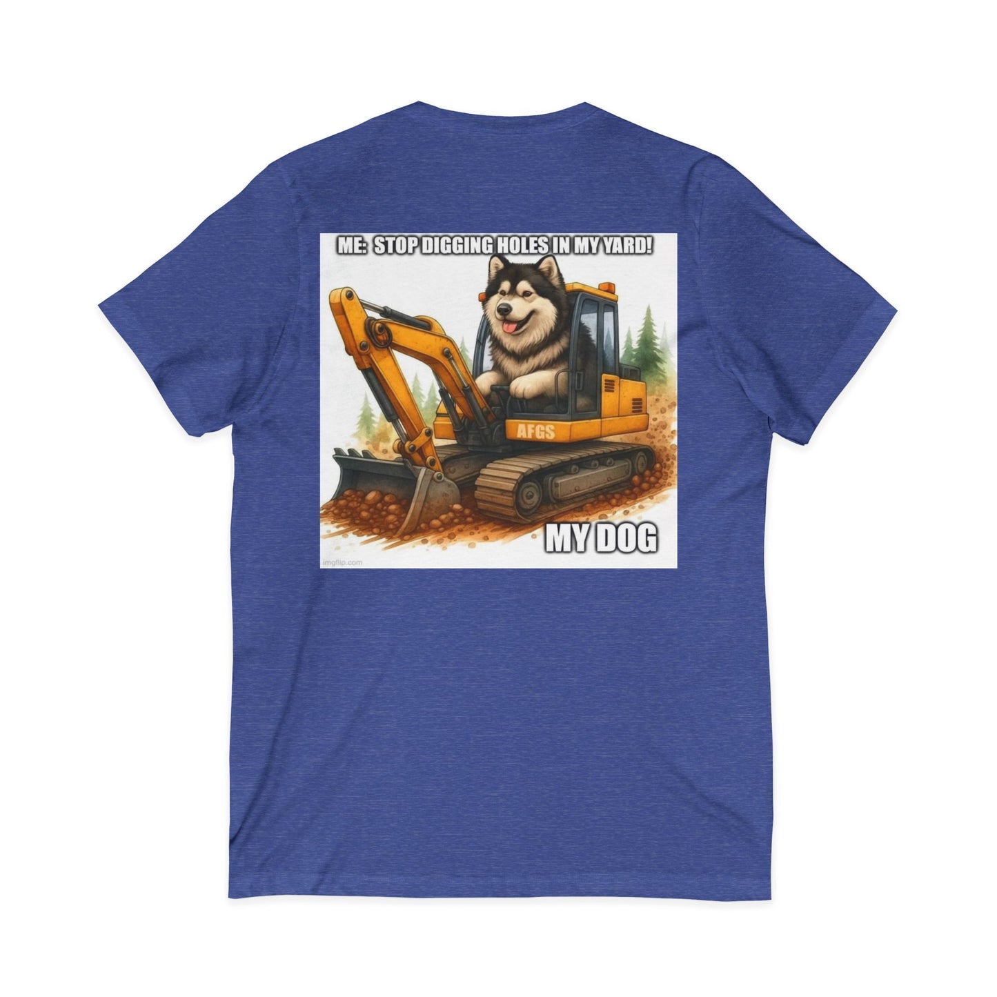 Digmaster Unisex Short Sleeve V-Neck Tee