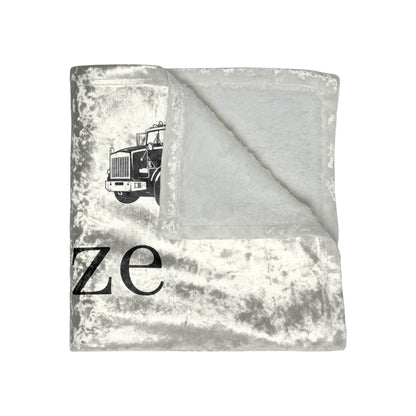 Size Does Matter Crushed Velvet Blanket