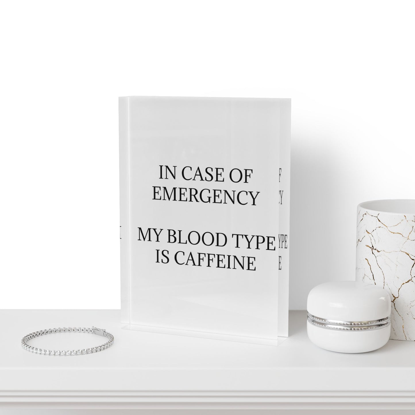 Blood Type Acrylic Photo Block