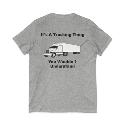 Trucking Thing Unisex Short Sleeve V-Neck Tee