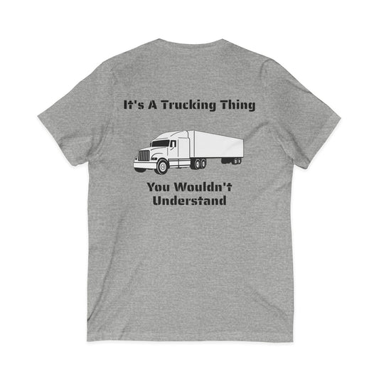 Trucking Thing Unisex Short Sleeve V-Neck Tee