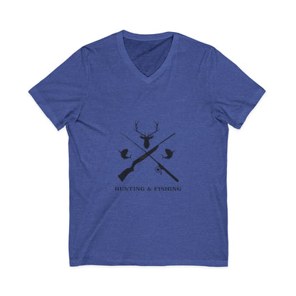 Hunting/Fishing Unisex Short Sleeve V-Neck Tee