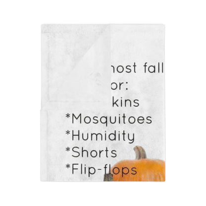 Fall In The South Velveteen Microfiber Blanket