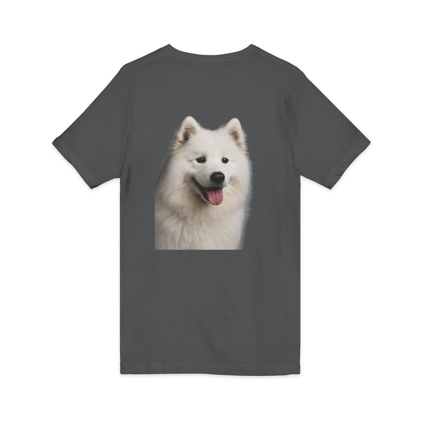 Samoyed Head Unisex Short Sleeve V-Neck Tee