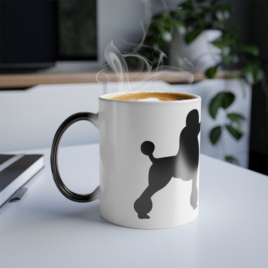 Poodle Silhouette Color Changing Mug