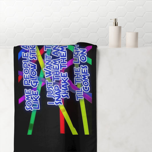 Glow Sticks Mink-Cotton  Beach Towel