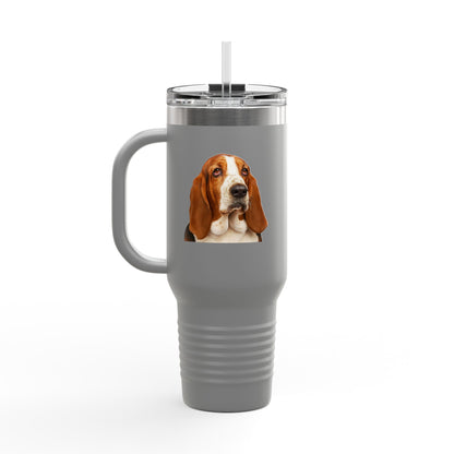 Basset Head Insulated Travel Mug