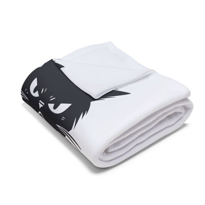 Angry Cat Arctic Fleece Blanket