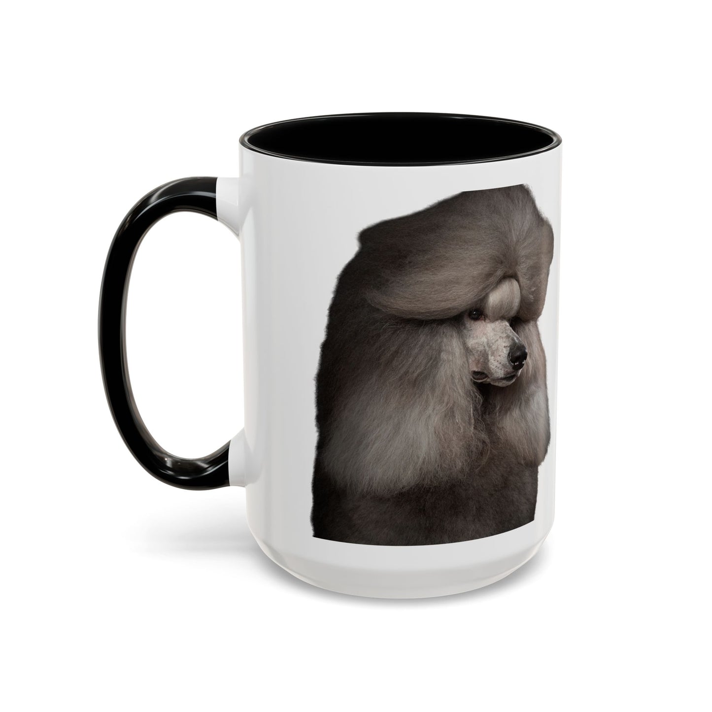 Poodle Head 2-Tone Coffee Mug