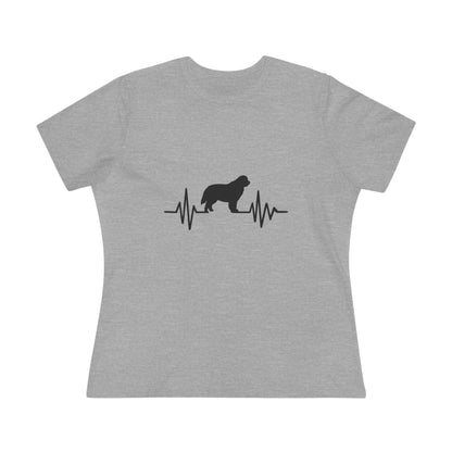 My Heart Beats For Newfies Women's Short Sleeve Crewneck Tee