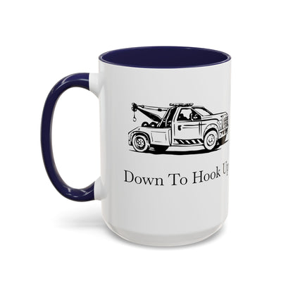 Down To Hook Up 2-Tone Coffee Mug