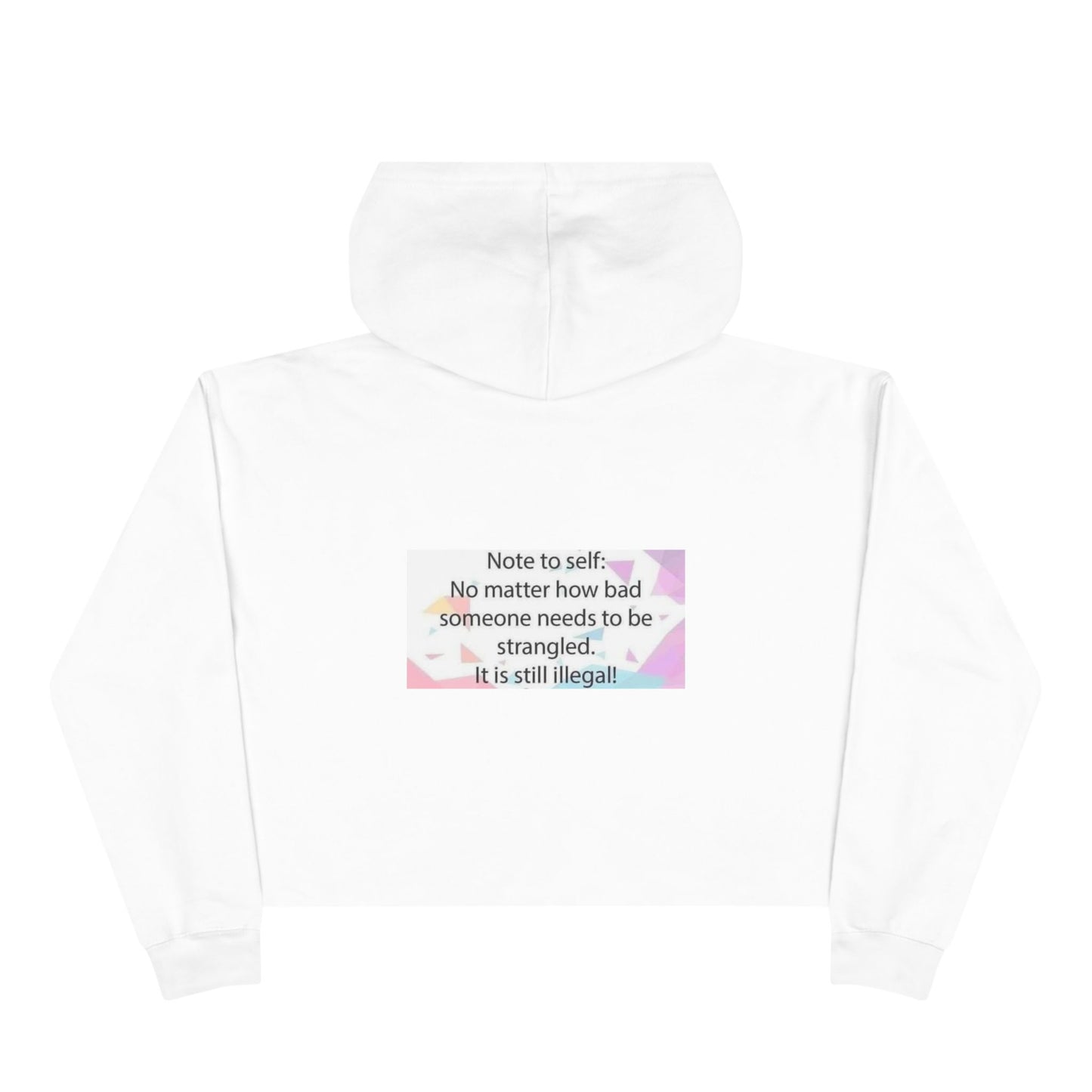 Note to Self Women's Crop Hoodie