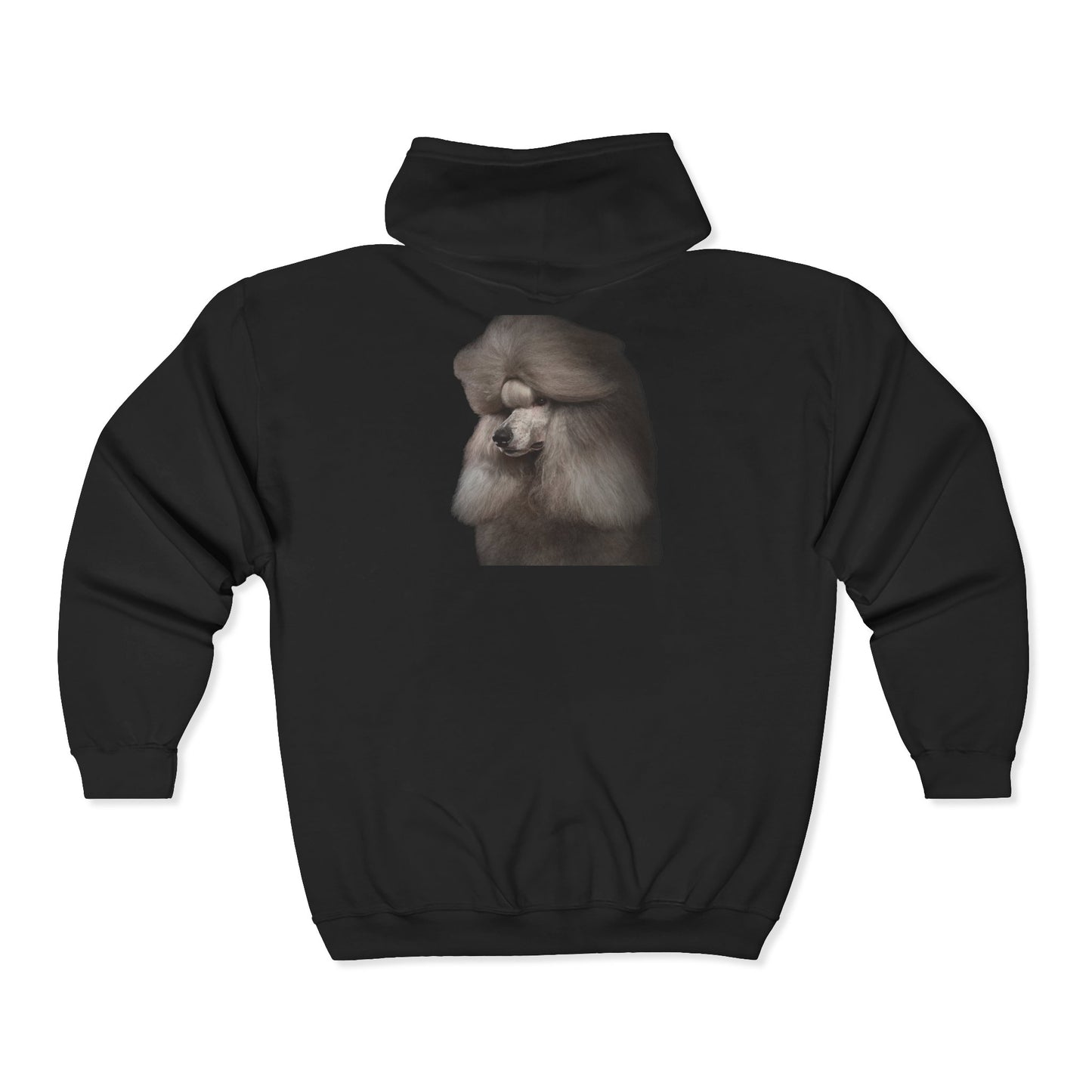Poodle Head Unisex Full Zip Hoodie