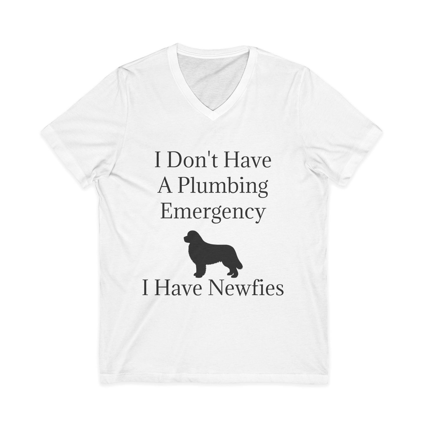 Plumbing Emergency Unisex Short Sleeve V-Neck Tee