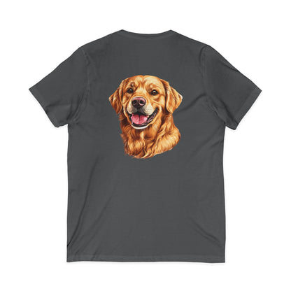 Golden Head Unisex Short Sleeve V-Neck Tee