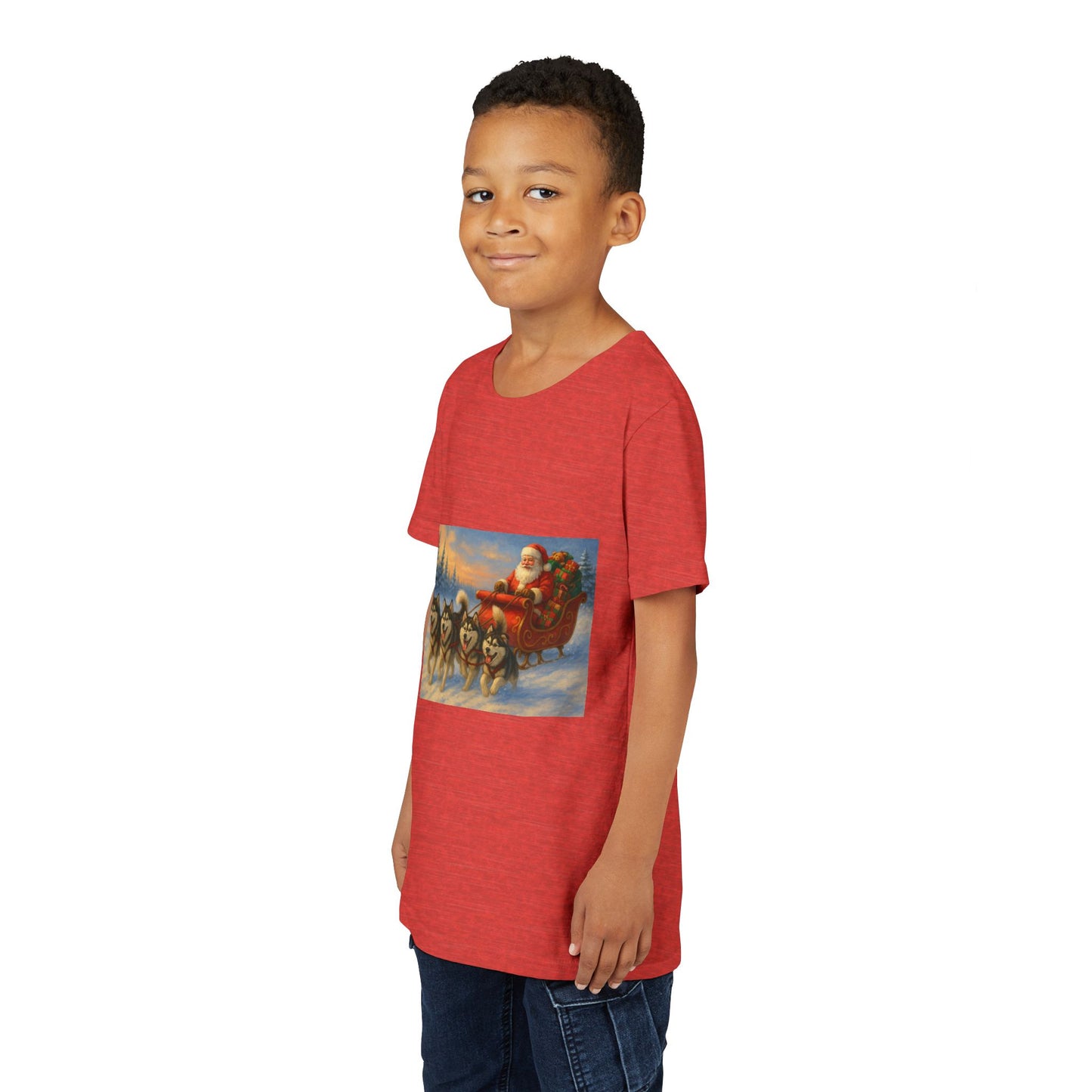 Dashing Through The Snow Youth Unisex Short Sleeve Crewneck Tee