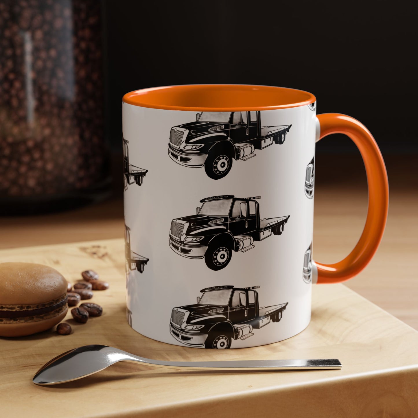 Flatbed Tow Truck 2-Tone Coffee Mug