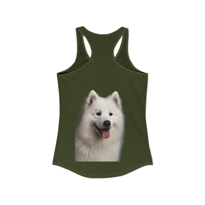 Samoyed Head Women's Racerback Tank