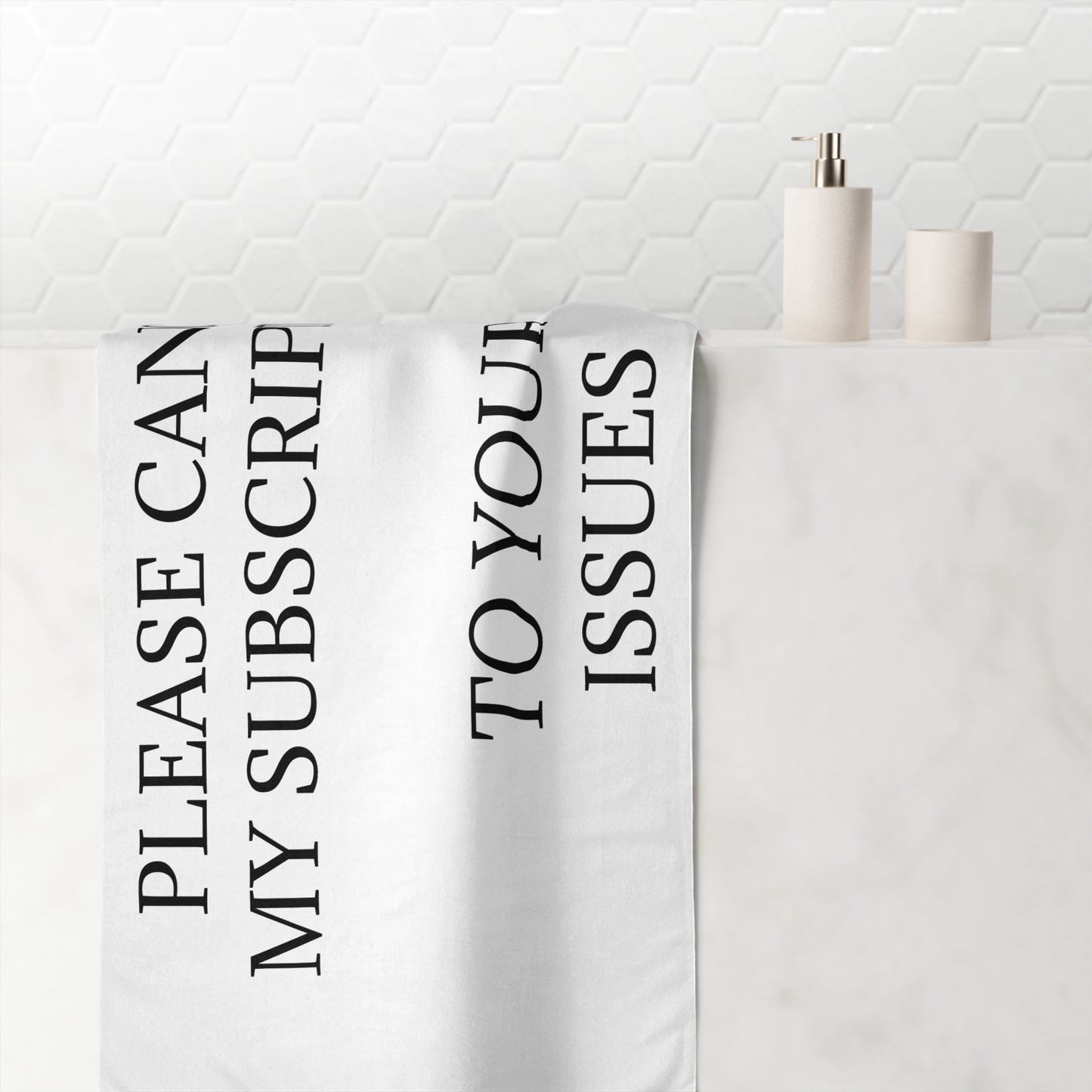 Cancel My Subscription Mink-Cotton  Beach Towel