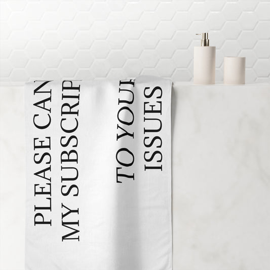 Cancel My Subscription Mink-Cotton  Beach Towel