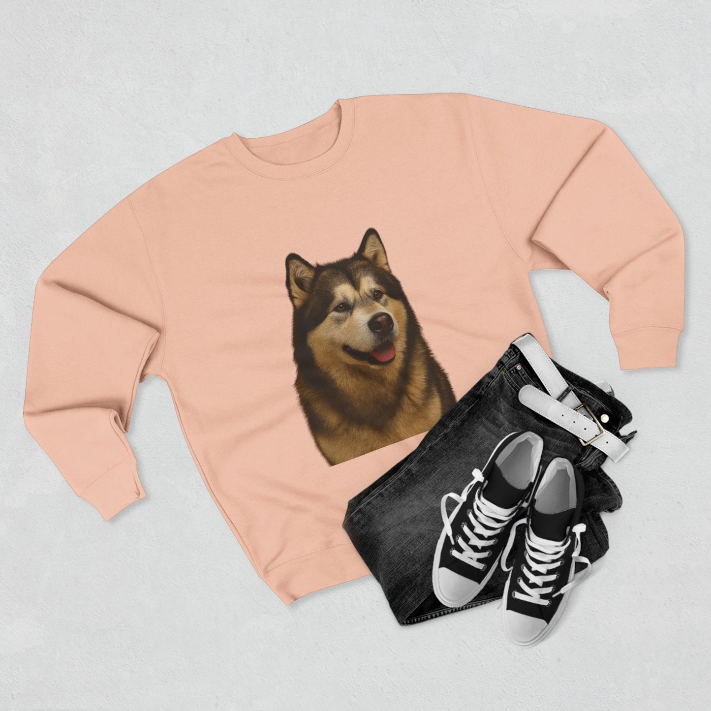 Malamute Head Unisex Crewneck Sweatshirt