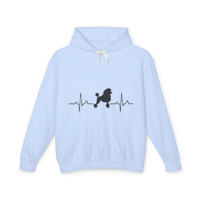 My Heart Beats For Poodles Unisex Lightweight Hoodie