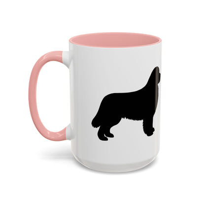 Newfie Silhouette 2-Tone Coffee Mug