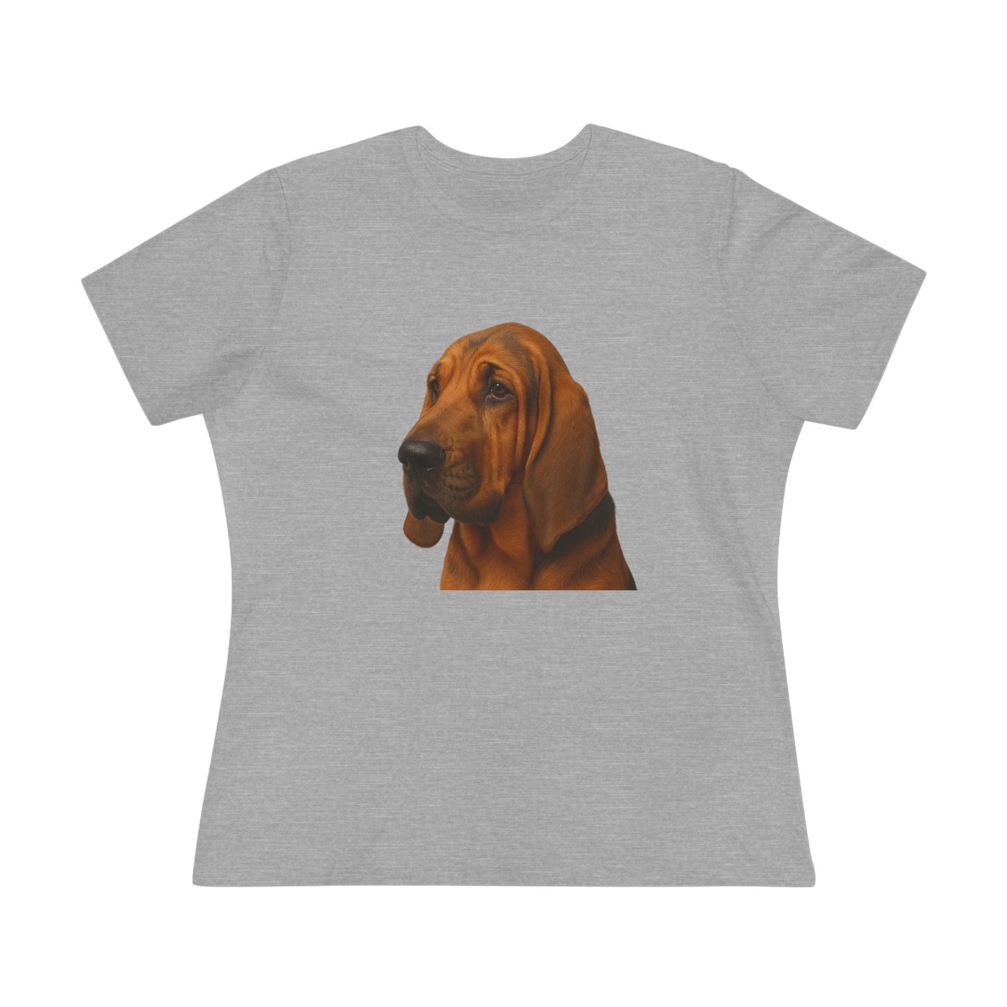 Bloodhound Head Women's Short Sleeve Crewneck Tee