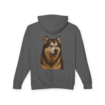 Malamute Head Unisex Lightweight Hoodie