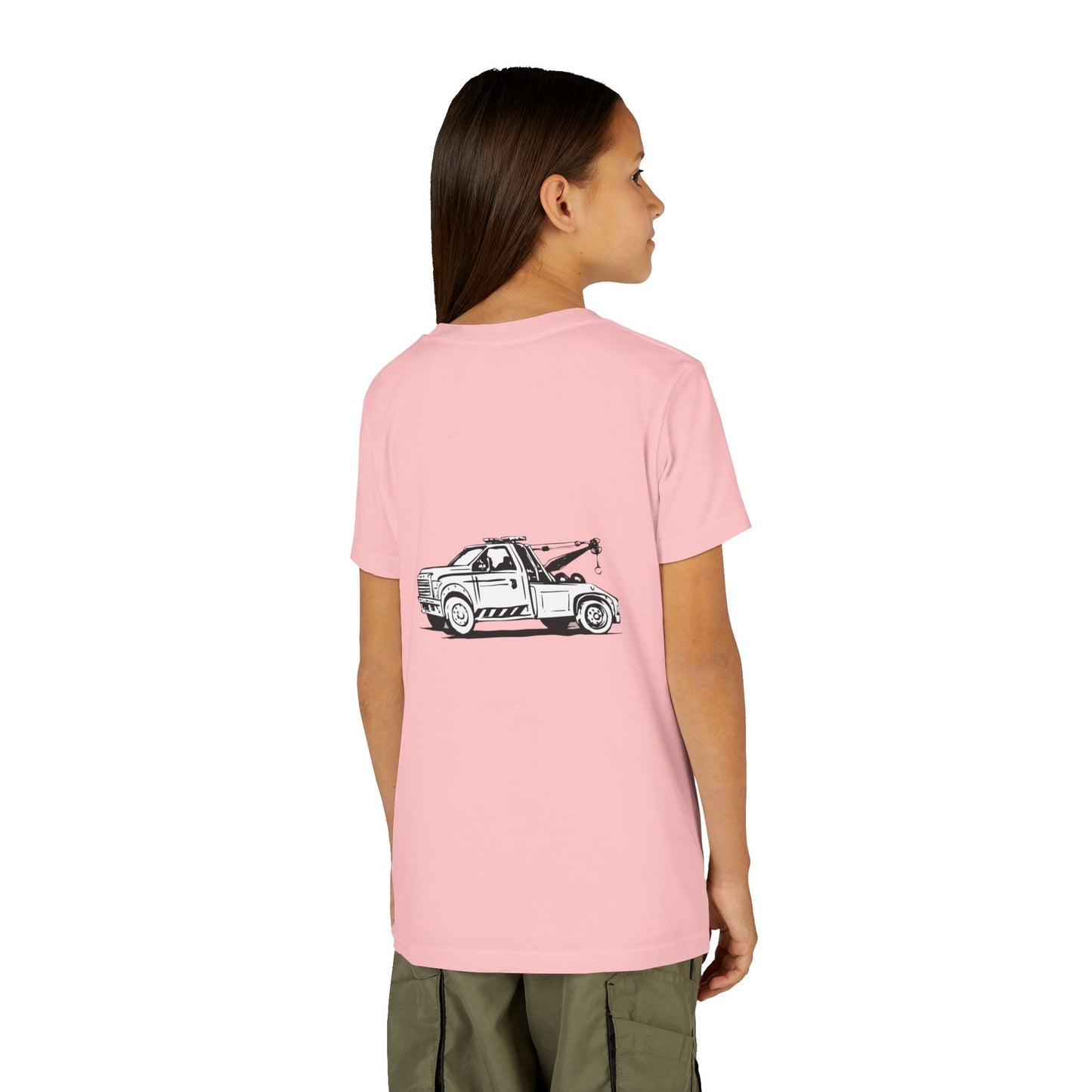 Wheel Lift Tow Truck Youth Unisex Short Sleeve Crewneck Tee
