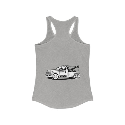 Wheel Lift Tow Truck Women's Racerback Tank