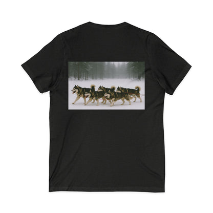 Mush On Unisex Short Sleeve V-Neck Tee